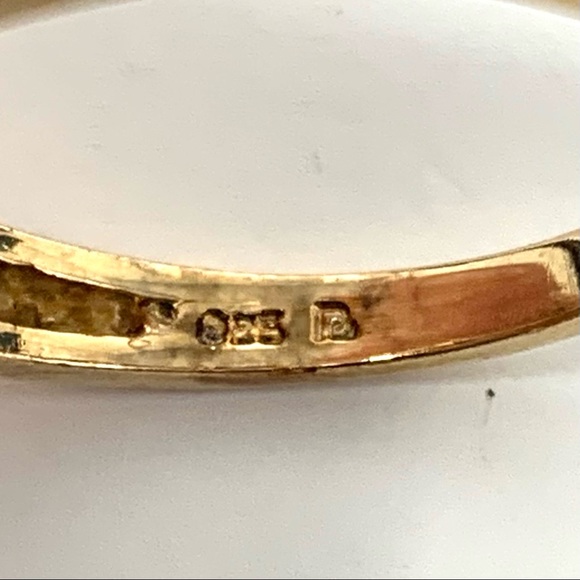 Ross-Simons Blue and Gold Ring - Picture 5 of 7